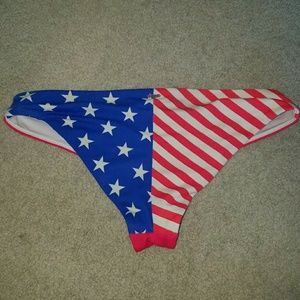 Victoria's secret pink American flag cheeky bottom